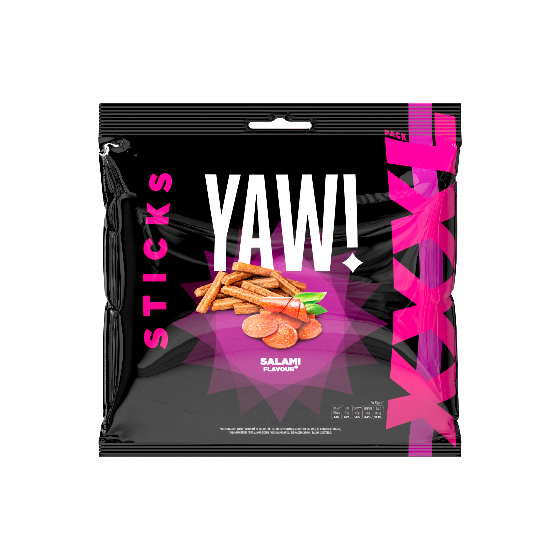 YAW! XXL Sticks snack with Salami flavour 120g